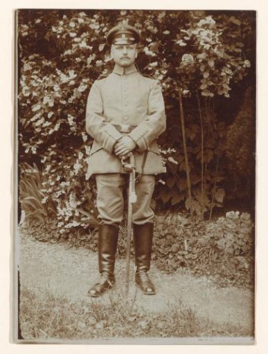 Portrait of an unknown German soldier, named Bernd