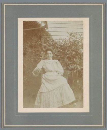Portrait of an Unknown Woman in a Garden