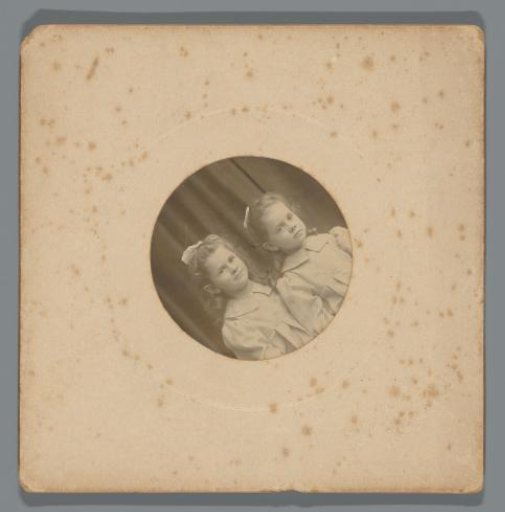 Portrait of Two Unknown Girls
