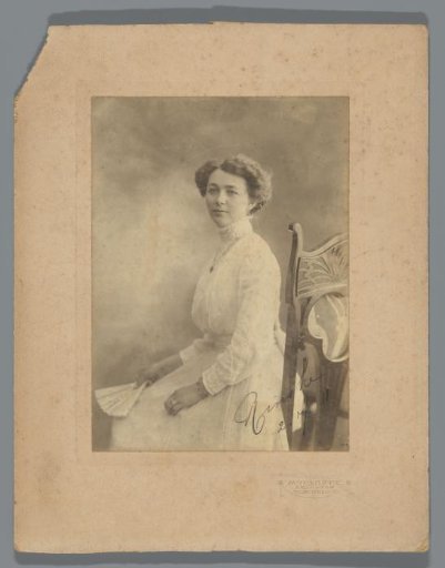 Portrait of an Unknown Woman, Identified as Rinske, with a Fan