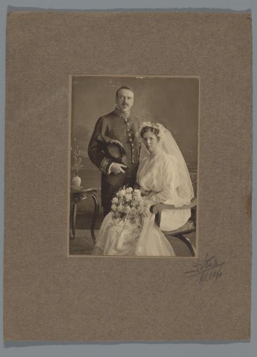Wedding Portrait of an Unknown Married Couple
