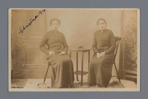 Portrait of Two Unknown Women in the Uniform of the Salvation Army