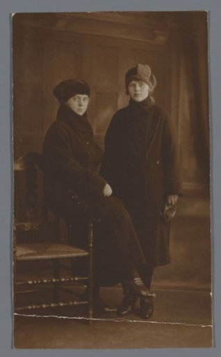 Portrait of two unknown women