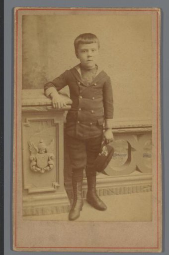 Studio portrait of an unknown boy
