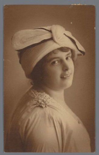 Portrait of an unknown woman with a turban