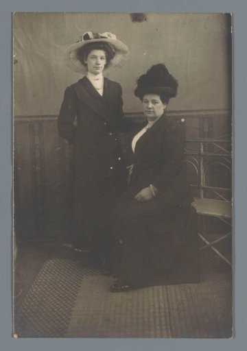 Portrait of two unknown women