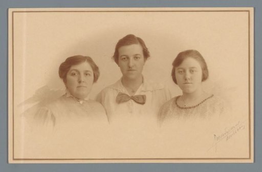 Portrait of three unknown women