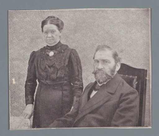 Portrait of an unknown man and woman