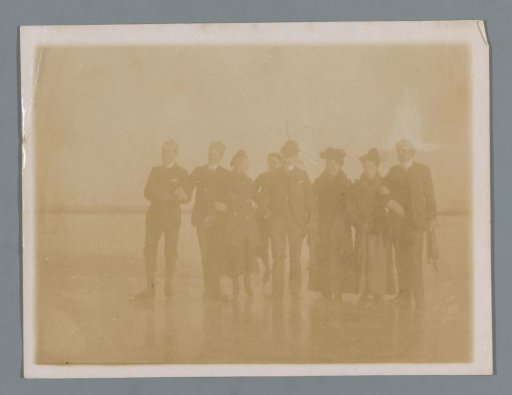 Group Portrait of an Unknown Group on the Ice