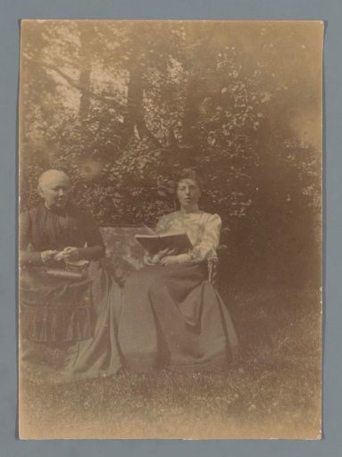 Portrait of Two Women in a Garden
