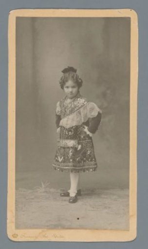 Portrait of a girl in traditional dress