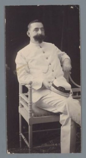 Portrait of an unknown man in uniform