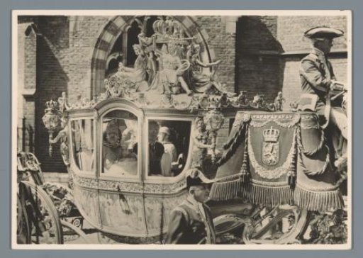 On the way to the Great Church, for the baptismal ceremony of Princess Beatrix