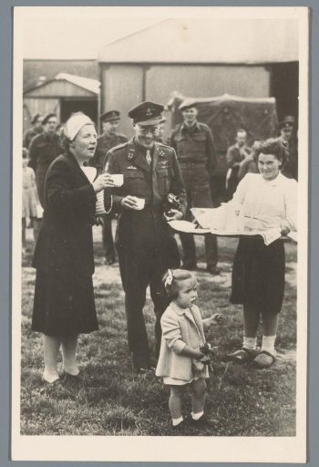 Arrival of the Royal Family at Teuge Airport - August 1945