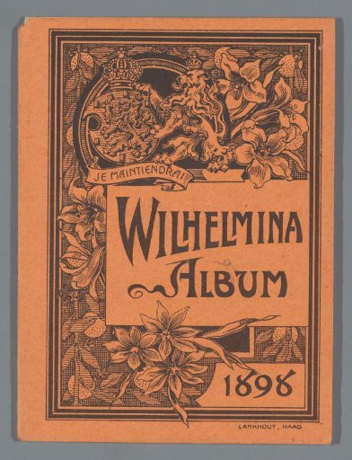 Leporello album with fourteen photographs of Queen Wilhelmina