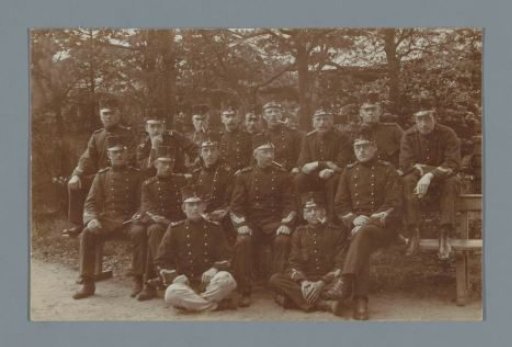 Group portrait of non-commissioned officers in uniform
