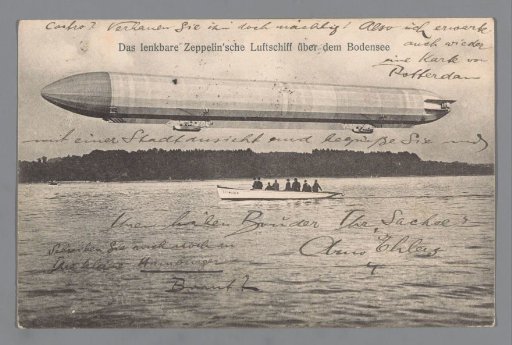 Zeppelin above Lake Constance