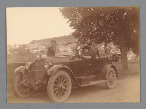 Unknown company in a car
