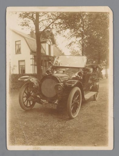 Car in front of a house