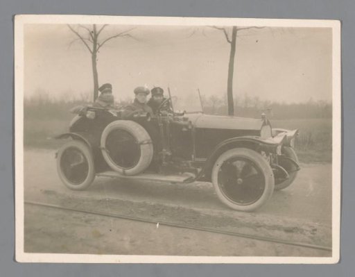 Unknown company in a car