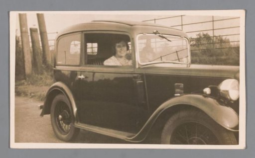 Unknown woman in a car