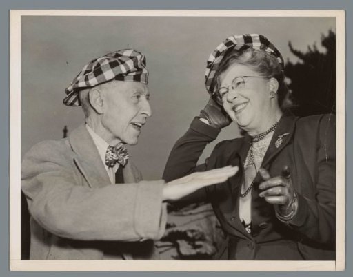 Portrait of Pilot G. F. Myers and Pilot Ruth Law Oliver