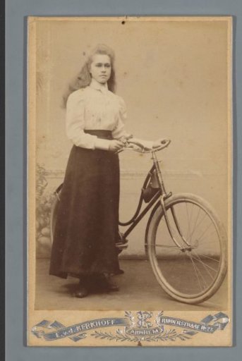 Portrait of an Unknown Woman with a Bicycle