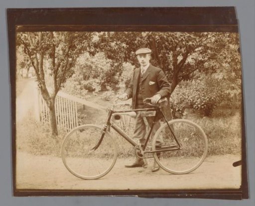 Portrait of an Unknown Man with a Bicycle
