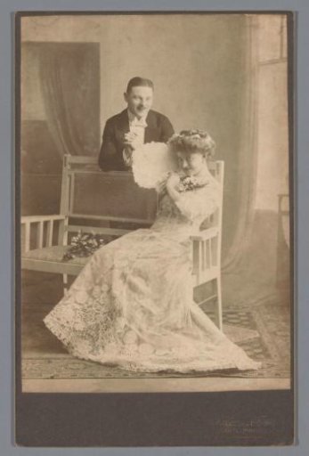 Portrait of an Unknown Bride and Groom