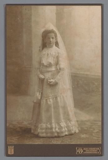 Portrait of an Unknown Girl in a Communion Dress