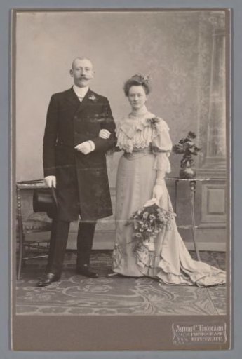 Portrait of an Unknown Bride and Groom