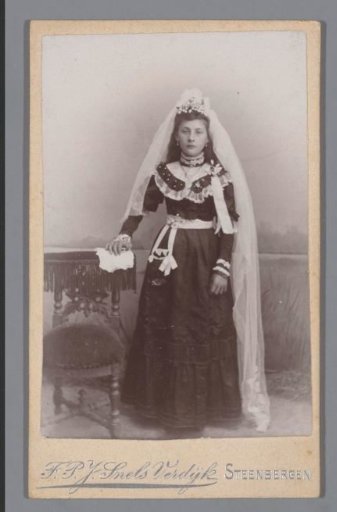 Portrait of an Unknown Girl in a Communion Dress