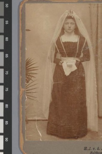 Portrait of an Unknown Girl in a Communion Dress