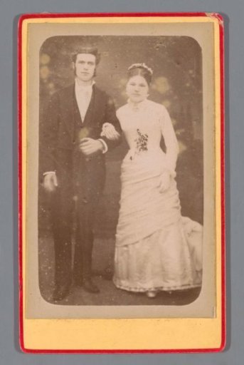 Portrait of an Unknown Bride and Groom
