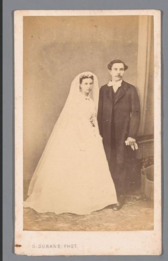 Portrait of an Unknown Bride and Groom