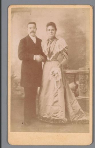 Portrait of an Unknown Bride and Groom, Probably