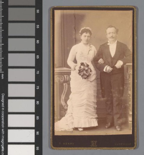 Portrait of an Unknown Bride and Groom