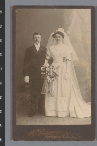Portrait of an Unknown Bride and Groom