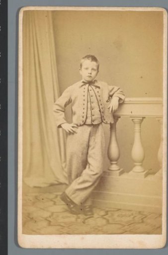 Portrait of an Unknown Boy, Leaning Over a Balustrade