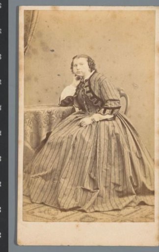 Portrait of an Unknown Woman, Sitting at a Table