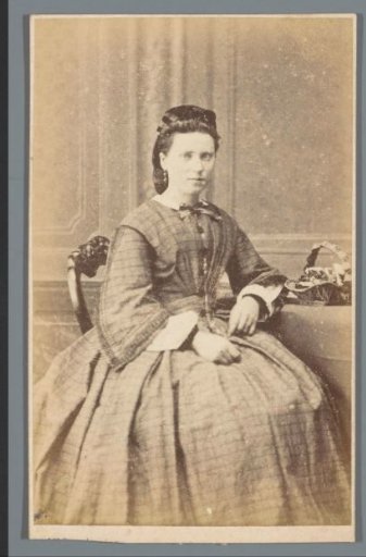 Portrait of an Unknown Woman, Sitting at a Table
