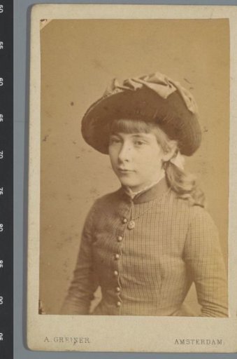 Portrait of an unknown girl with a hat