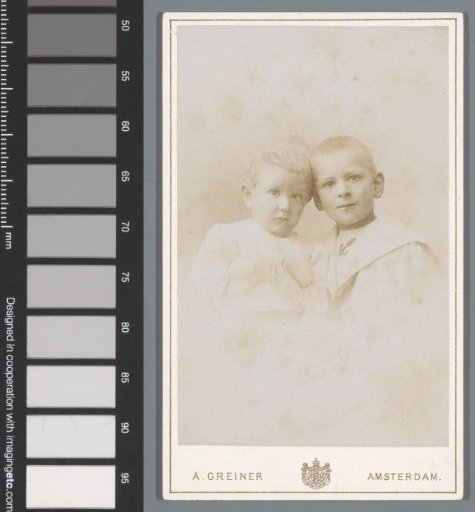 Portrait of two unknown boys