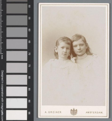 Portrait of two unknown girls