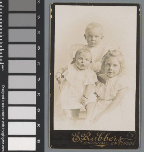 Portrait of three unknown children