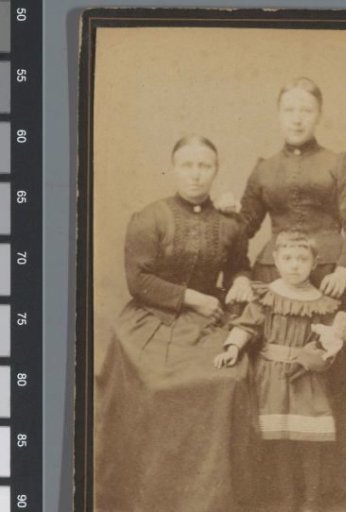 Portrait of two unknown women and an unknown girl