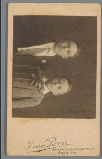 Portrait of two unknown boys