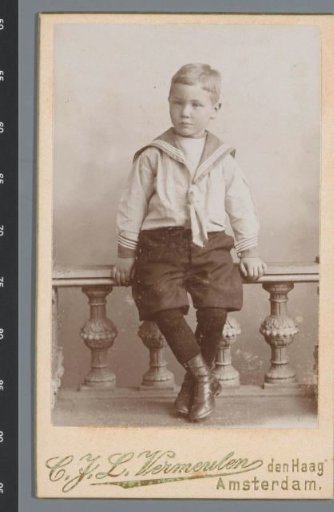 Portrait of an unknown boy in a sailor suit