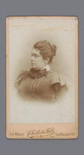 Portrait of an unknown woman, inscribed T. de Leur