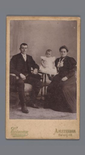 Group Portrait of an Unknown Man, Woman and Child